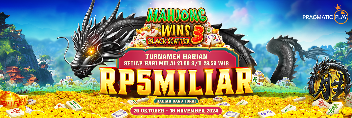 EVENT PRAGMATIC SLOT Mahjong Wins 3 – Black Scatter  29 October  – 18 November 2024